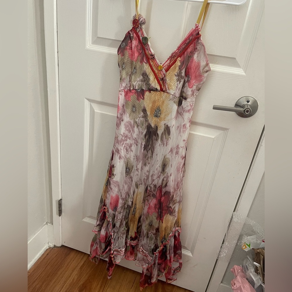 Flower Midi Dress size medium